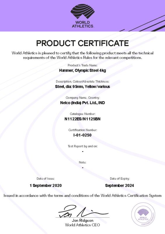 2020 0918 HT 4 OlySteel D95 I-01-0250_N1122ES N1125BN Certificate Nelco_1